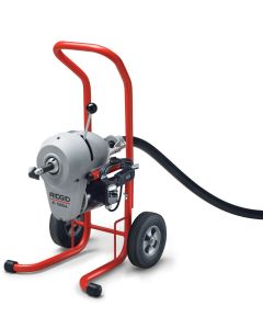 RIDGID 23702 K-1500A MACHINE WITH A-1 MITT, A-12 PIN KEY, AND REAR GUIDE HOSE, PLUS: SEVEN SECTIONS 1 1/4" (32 MM)  (C-14) CABLE, TOTAL 105 FEET, TWO A-8 CABLE CARRIERS, NINE-PIECE 1 1/4" TOOL SET