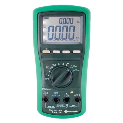 GREENLEE DM-810A 10,000-Count Digital Multimeter, 1000V, 10A (DM-810A)