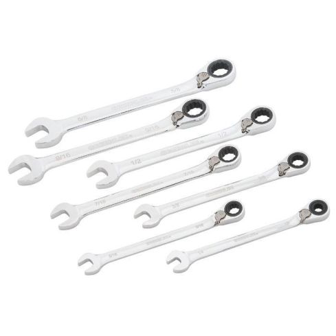 GREENLEE 0354-01 7-Piece Combination Ratcheting Wrench Set