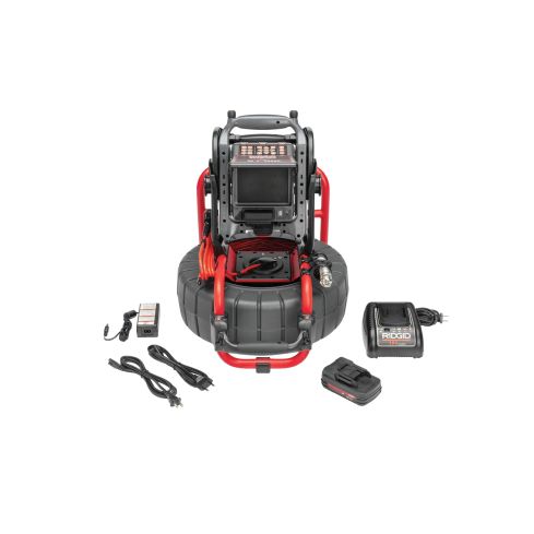 Ridgid 63828 SeeSnake Compact C40 System with 25mm 131' Self-Leveling TruSense Camera Reel, CS6x VERSA Digital Monitor, Battery and Charger