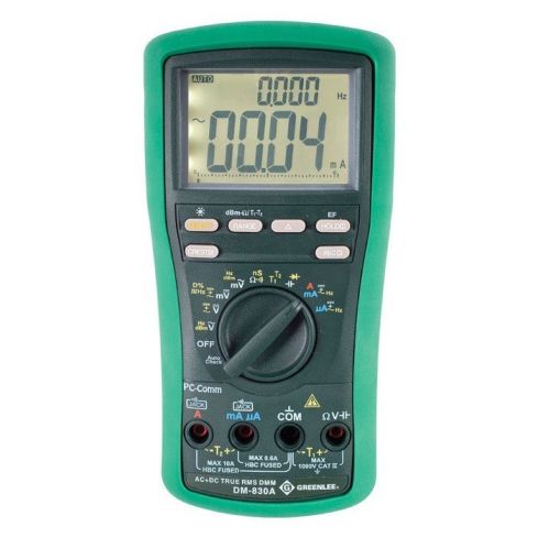 GREENLEE DM-830A 10,000-Count Digital Multimeter, 1000V, 10A (DM-830A)