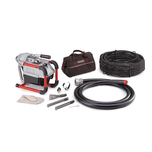 RIDGID 66497 K-60SP-SE Sectional Machine, Sectional Sewer Machine with A-61 Auger Tool Kit and A-62 Drain Cable Kit, Drain Cleaner Machine