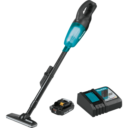 MAKITA XLC02R1B 18V LXT® LITHIUM-ION COMPACT CORDLESS VACUUM KIT, WITH ONE BATTERY (2.0AH)