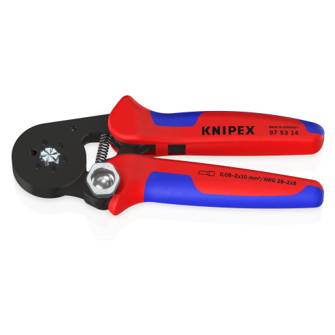 KNIPEX 97 53 14, 7 1/4" SELF-ADJUSTING CRIMPING PLIERS FOR WIRE FERRULES