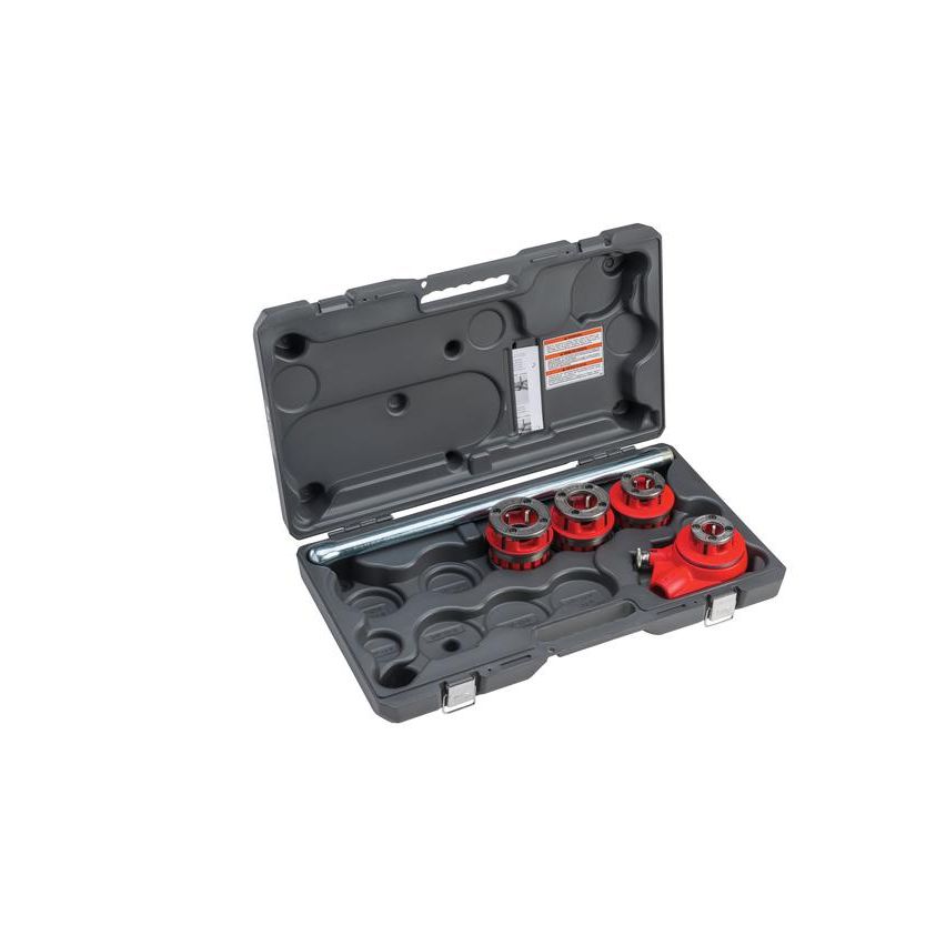 Details about   Ratchet Pipe Threader Kit Set Ratcheting w/4 Stock Dies & Handle Plumbing Case 